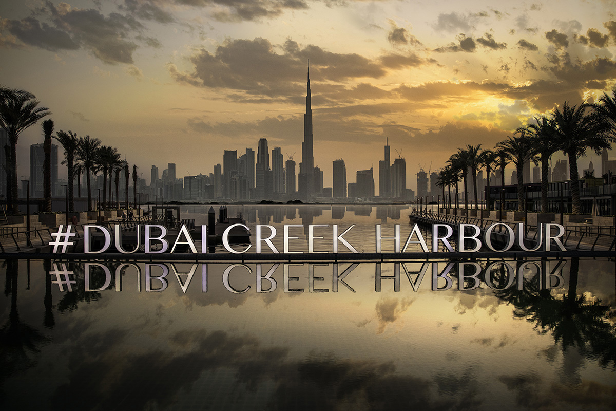 Dubai Creek Harbour waterfront skyline